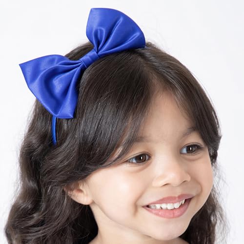 Hopscotch Girls Royal Blue Sleeveless Floral Applique Dress for Age (5-6 Years)