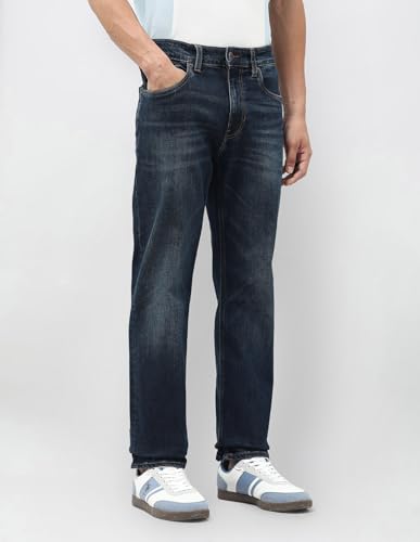 U.S. Polo Assn. Denim Co. Men's Harold Slim Straight Fit Blue Jeans (UDJEN1884_Blue_40)