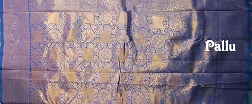 SREE KUMARAN Women's Kanchipuram Kubera Silk Pure Pattu Sarees With Blouse