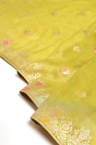 Soch Women's Chanderi Chudidar Set (EWA5CD22065_Light Green