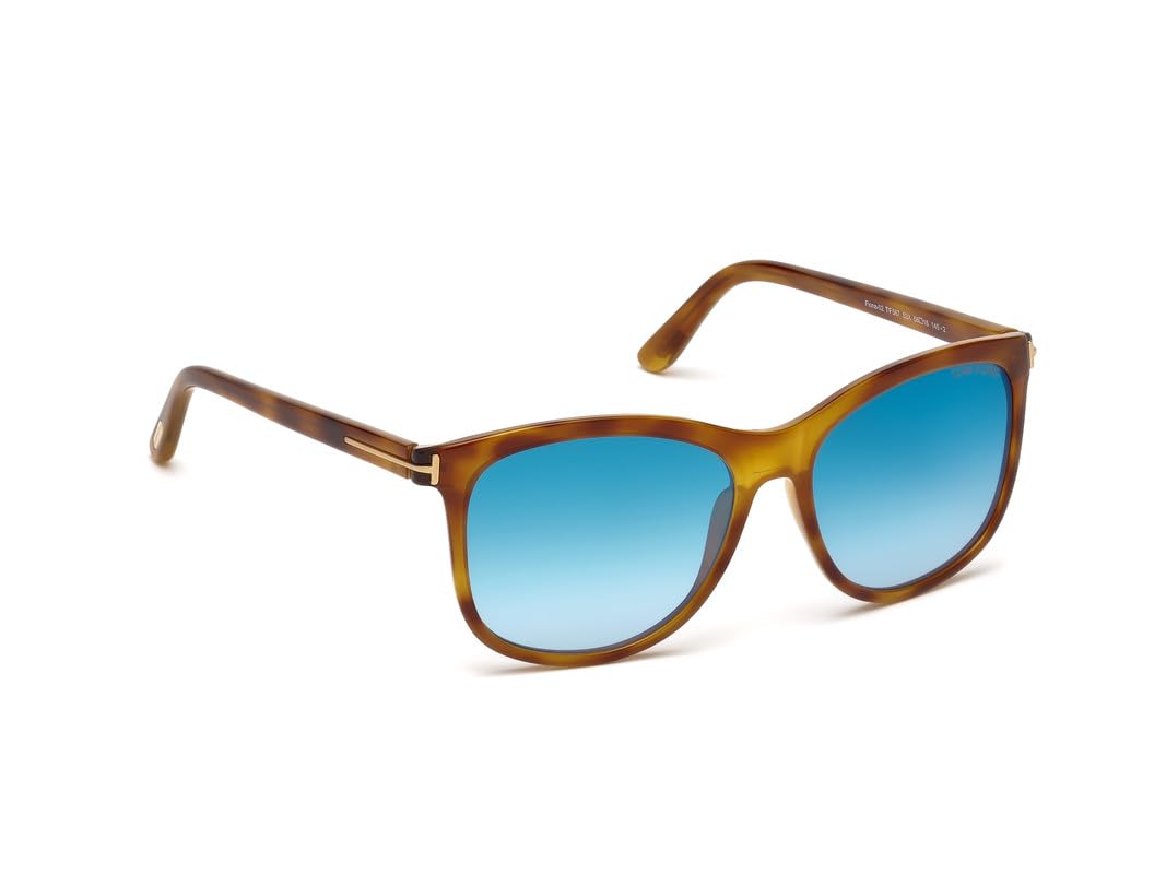 Tom Ford UV Protected Brown Square Full Rim Sunglasses for Men - FT0567 56 53X