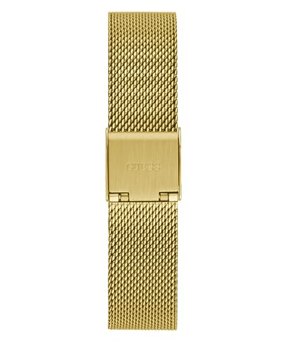 GUESS Women's 32mm Watch - Gold Tone G-Link Red Dial Gold Tone Case, Gold, Classic