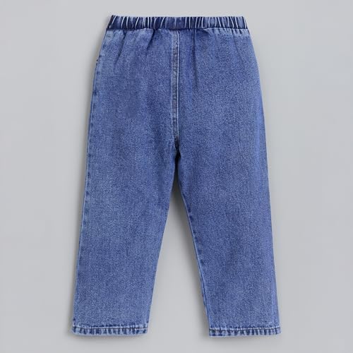 Hopscotch Girls Blue Bow Applique Denim Jeans (3-4 Years)