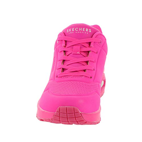 Skechers Women's Uno - Stand On Air Sneaker, Hot Pink, 9.5