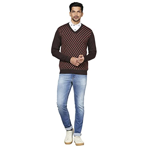 Raymond Dark Brown Sweater (Size: 42)-RMWX01112-O7