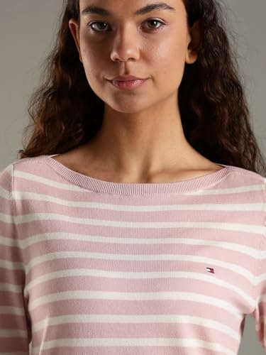 Tommy Hilfiger Regular Fit Cotton Boat Neck Sweater