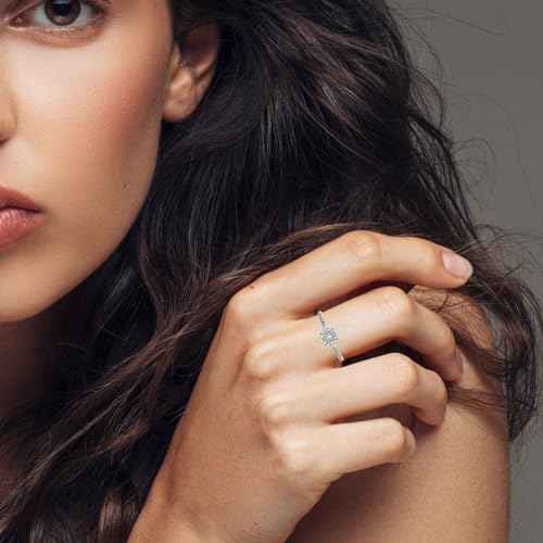 VALANOVA Hallmarked 18K Gold & Certified Lab Grown Diamond 1.16cts | Ring For Women's/Girls | Stylish & Elegant | VGR0462E | Ring Size: 16