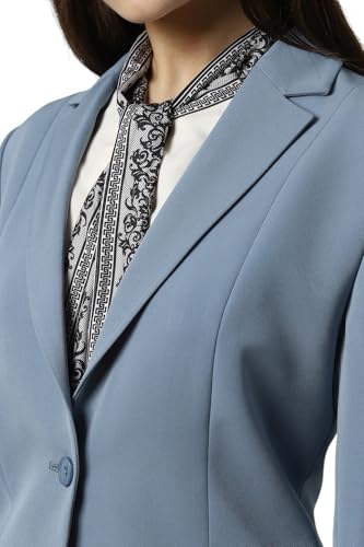 Van Heusen Women's Blazer (VWBZFRGFD91825_Blue