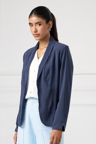 Annabelle by Pantaloons Womens Blazer_SS26WWANOWR00015C30A168_Black IRIS_XL