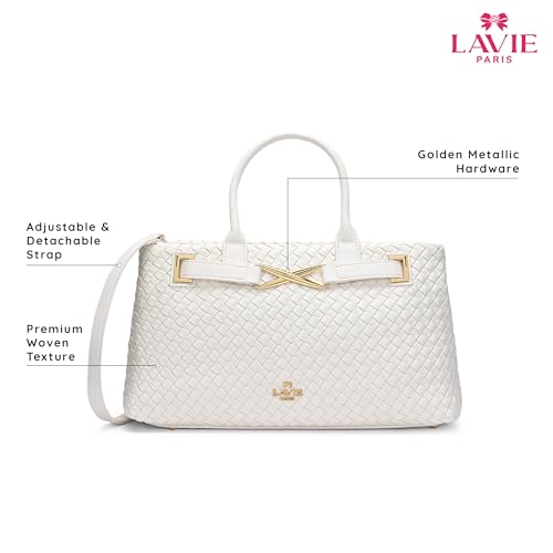Lavie Paris Women's Bleuet HZ Large Satchel Bag | Satchel Handbag for Work | Ladies Purse | Stylish Shoulder Bag | Gift for Women