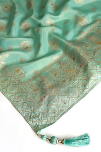 Soch Women's Viscose Blend Unstitched Ghagra Choli (OWS5CD21624_Blue_M)