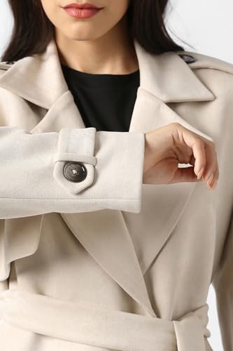 Women Beige Solid Casual Jacket