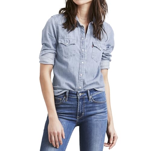 Levi's Women's The Ultimate Western Shirt, Small Talk, X-Small