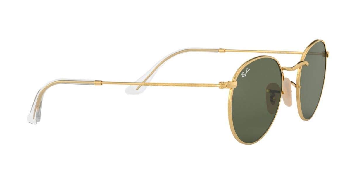 Ray-Ban Men UV Protected Green Lens Round Sunglasses - 0RB3447I