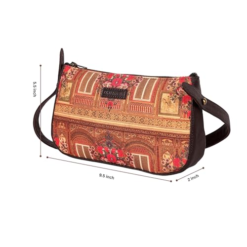 Fatfatiya Rajasthani Window & Floral Design Shoulder Bag for Women – Ethnic, Elegant & Handcrafted Bag for Women