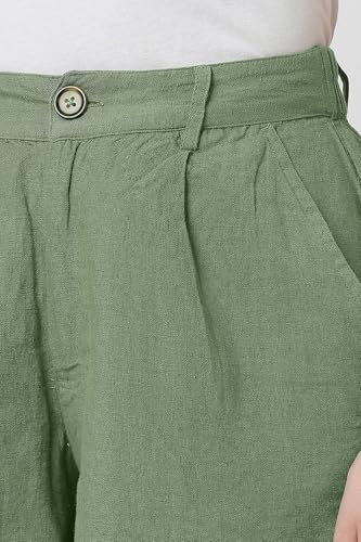 Van Heusen Women's Bermuda Shorts (VWSRURGPJ60019_Green