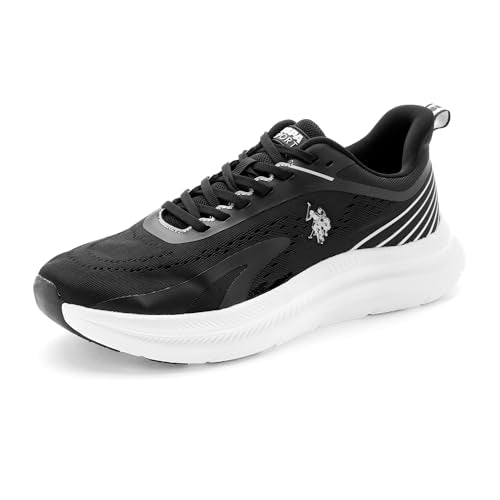 U.S. POLO ASSN. Mens Meng Black Sneaker - 6 UK (2FD24117Z01)