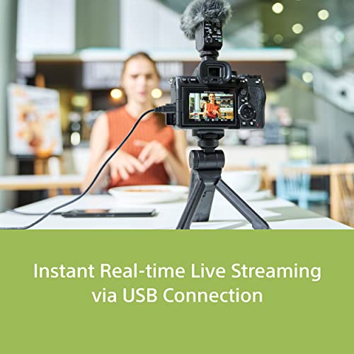 Sony Alpha ILCE-7M4K Full-Frame Hybrid Camera 33MP Interchangeable-Lens Mirrorless Camera with 28-70mm Digital Zoom Lens | 4K 60P Video Recording | Real-Time Eye AF for Humans, Birds, Animals - Black