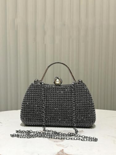 Mastyle® Box Clutch Hand Bag For Women With Diamond Surface Designer