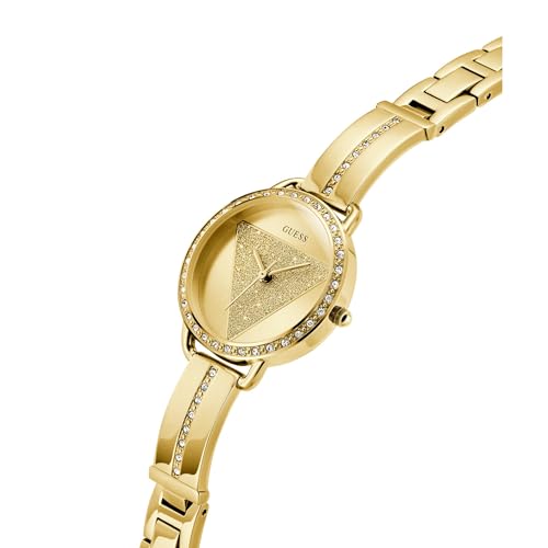 GUESS Tri Bellini Champagne Round Dial Analog Women's Watch - GW0914L2