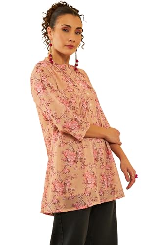Soch Women's Regular Tunic (FWS4TU30071A_Beige