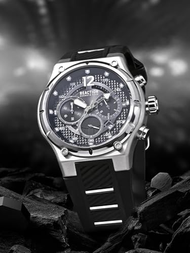 Kenneth Cole Reaction Chronograph Black Dial Watch for Men - KRWGO0071001