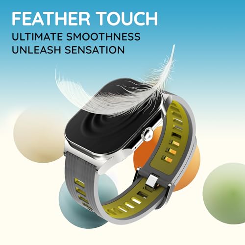 Pebble Alive 1.99" (5.05 cm) Amoled Display, Quick Notification, Always on Display, BT Calling, Health Suite, Mutisports Mode, Father Touch, Multiple Watch Faces, AI Voice Assistance - Forest Green