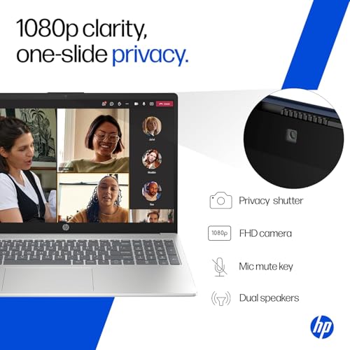 HP 15, 13th Gen Intel Core i5-13420H, (16GB DDR4, 512GB SSD), FHD, Anti-Glare, Micro-Edge, 15.6''/39.6cm, Win11, M365 Basic(1yr)* Office24, Silver, 1.65kg, FR0045TU, Camera w/Shutter, Backlit Laptop