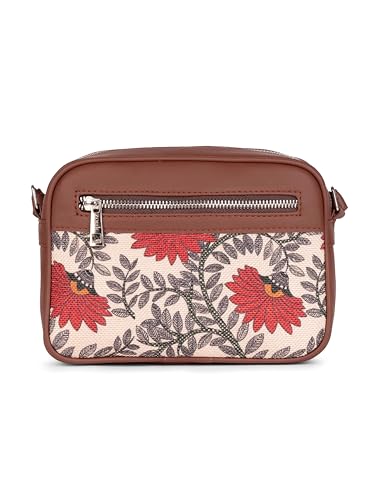 ZOUK Sling Bag | Crossbody Bags for Women | Women's Handbags | Stylish | Vegan Leather Evening Bag | Travel & Office Use | Purse and Wallet | Nawabi Couture