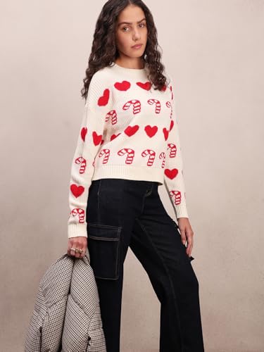 VERO MODA Womens Acrylic Round Neck Sweater