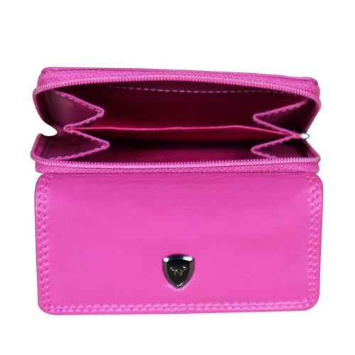 Calfnero Genuine Leather Women's Wallet-Women's Purse (Pink)