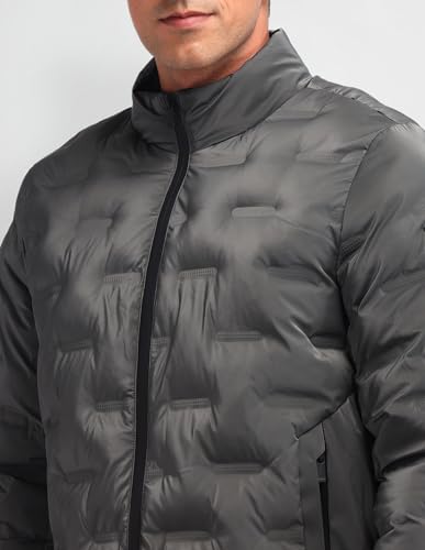 Arrow New York Men's A-Line Coat (ANAIJK4609_Dark Grey