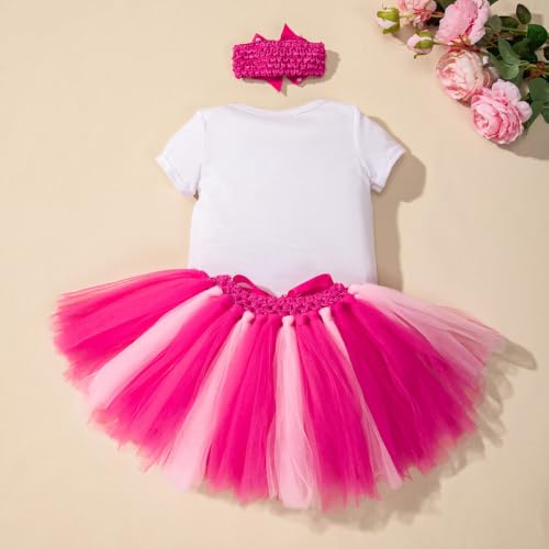 Hopscotch Baby Girls Cotton Striped And Spandex Skirt Set In White Color For Ages (9-12 Months)