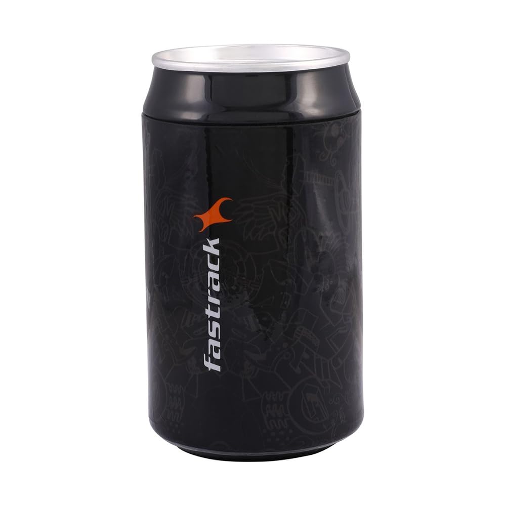 Fastrack Black Dial Silver Band Analog Stainless Steel Watch For Men -NR38051SM07