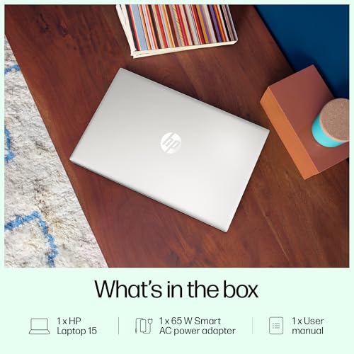 HP 15, 13th Gen Intel Core i7-1355U (16GB DDR4, 512GB SSD) Microsoft365* Office2024, Win11, 15.6inch(39.6cm) FHD Laptop, Intel Iris Xe, FHD Camera w/Privacy Shutter, Backlit, Silver, 1.59kg, fd0468tu