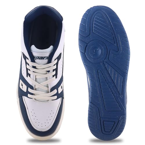 Koburg Men Pearl White Navy Blue Sports Shoes SN0934GPWNB0006