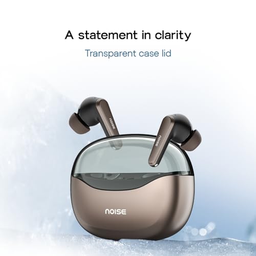 Noise Newly Launched Buds VS601 in Ear Truly Wireless Earbuds with 50H of Playtime, Transparent Case Lid, Quad Mic ENC, Dual Device Pairing, 10Mm Driver, BT V5.3 (Copper Brown)