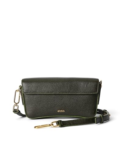 ECCO Unisex Large Pinch Crossbody, Goji Berry Pebbled Leather, Large