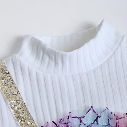 Hopscotch Girls Mermaid Dreams Mock Layered Dress in Multi Color for Age (2-3 Years)