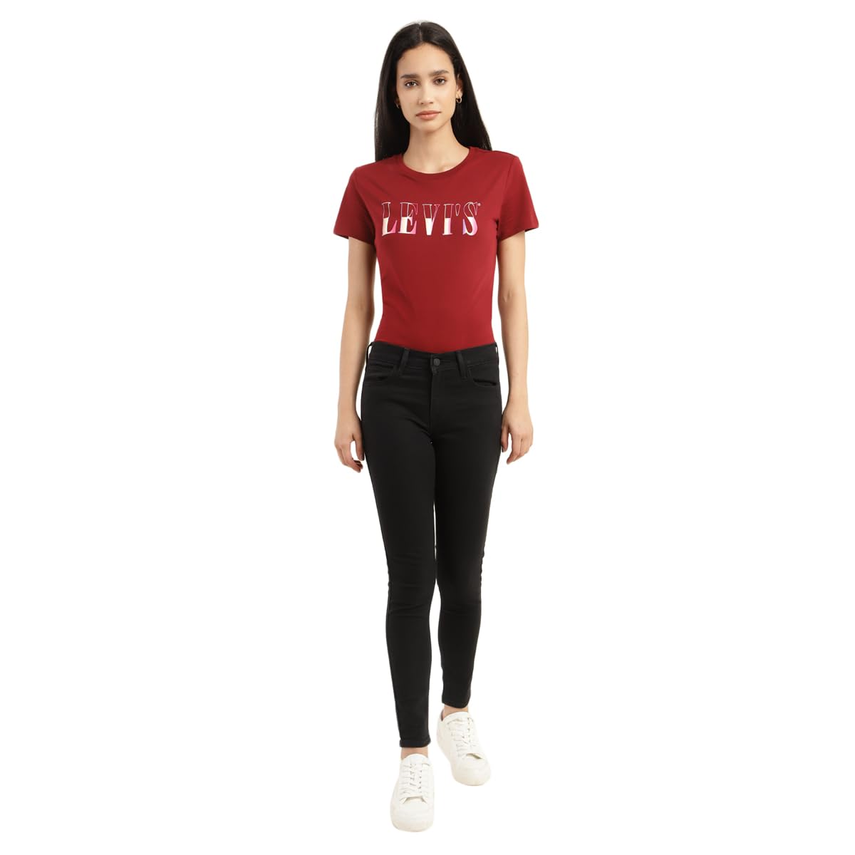 Levi's Women's Super Skinny Jeans (A7088-0032_Black) | Rise Style: Mid Rise
