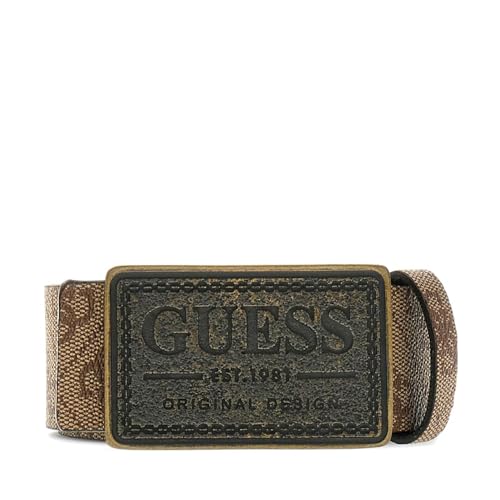 GUESS Brown Men Printed Leather Belt_7628907207822