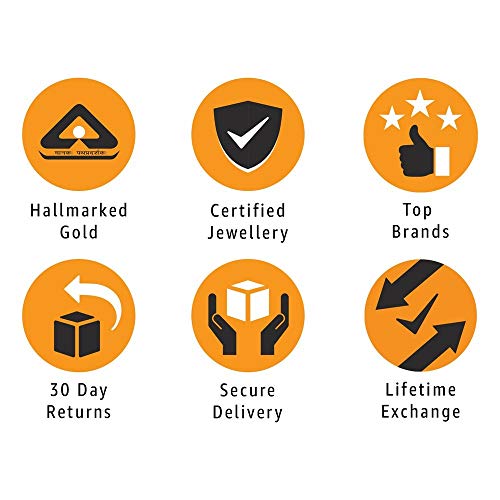 Joyalukkas Impress Collection 22k Yellow Gold Stud Earrings for Women