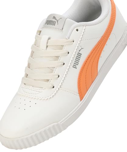 Puma Womens Propella Warm White-Smokey Gray-Clementine Sneaker - 8 UK (39584404)
