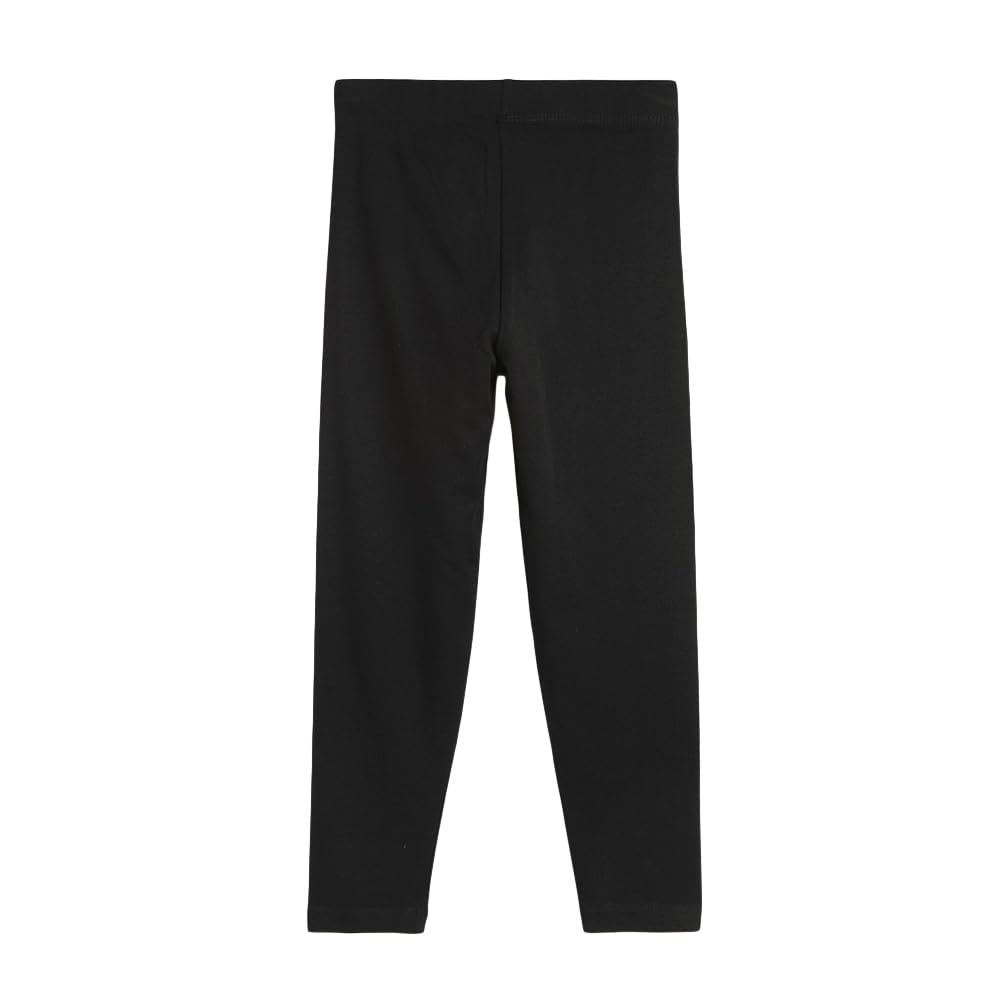 Hopscotch Girls Slim Fit Printed Leggings in Black Color For Ages (2-3 Years)