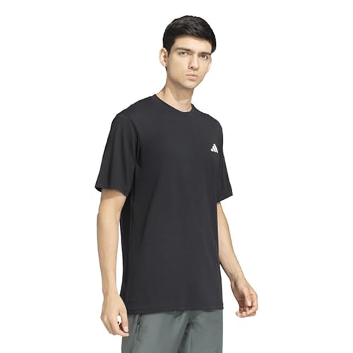 adidas Men Tr-ES Comf Tee Sports T-Shirts, Black, Large