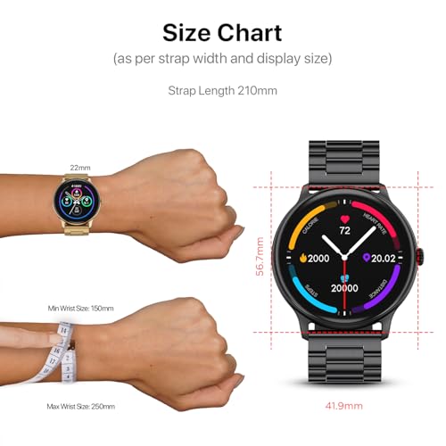 Fire-Boltt Newly Launched Phoenix Ultra Blaze Luxury Stainless Steel, Bluetooth Calling Smart Watch, AI Voice Assistant, Metal Body with 120+ Sports Modes, SpO2, Heart Rate Monitoring (Black)
