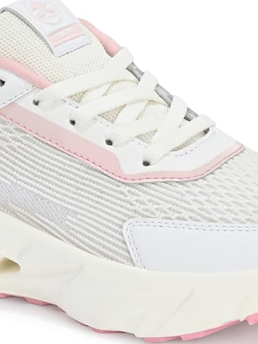 OFF LIMITS Women CLOUDPRO Running Shoes,Off White/Pink,5 UK