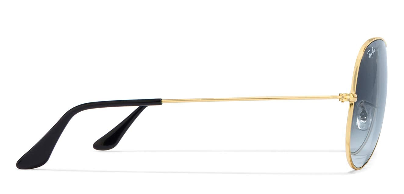 Ray-Ban Men Gradient Blue Lens Pilot Sunglasses - 0RB3025I001/3F62