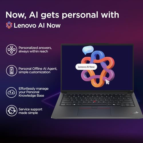 Lenovo ThinkPad E14 AI PC Intel Core Ultra 5 125U | Copilot Key | 16GB RAM | 512GB SSD | 14” WUXGA IPS 300 Nits | Win 11 + Office 2024 | Backlit | Fingerprint | 1.42 kg | 1Y Onsite | Black –21M7S0SJ00