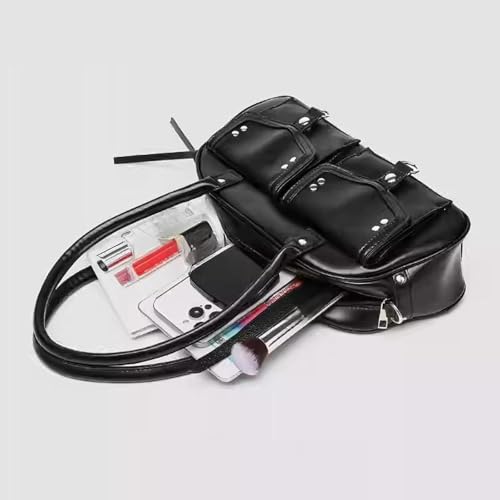 LOOM TREE® Women Underarm Bag Portable Black Clutch Bag For Shopping Birthday Traveling | Womens Handbags & Bags